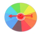 Heavy Duty Prize Wheel Spinning Disk 10cm - 10 Slots - Multicolour - Erasable