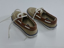 Polo Ralph Lauren Boy's Sander-CL Khaki/Tan Fashion Slip-On Boat Shoes