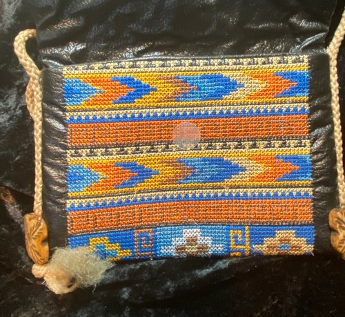 Southwest Medicine Bag- Beautiful Machine Embroidery Cross Stitch! - Picture 3 of 6