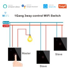 3PCS TUYA Smart WiFi Light Switch 1/2/3 Gang ...