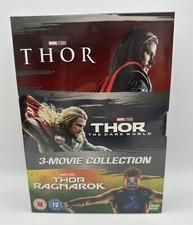 THOR : Marvel Studios 3-Movie Collection Trilogy on 3 DVD Discs Boxed Set – NEW