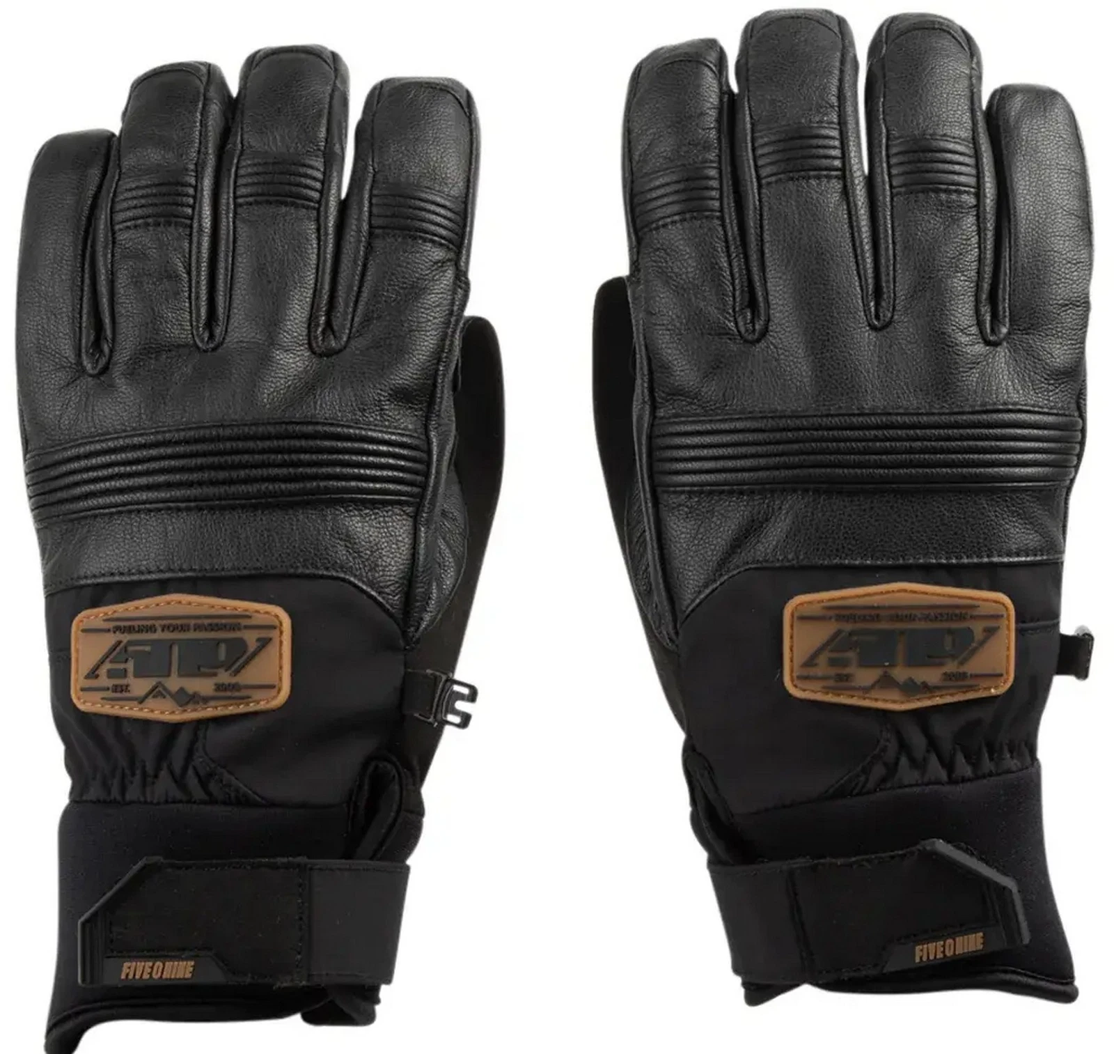 509 Free Range Mens Snow Gloves Black/Gum
