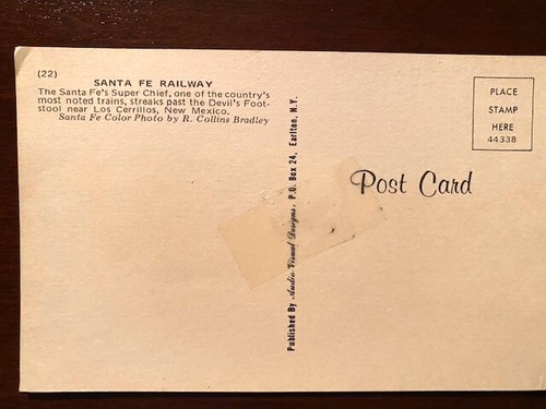 2 vintage postcards Santa Fe "Super Chief" & Santa fe "Grand Canyon" 1960's - Picture 6 of 7