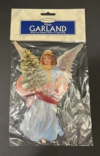 Mamelok Press Frieze Garland Die-cut & Embossed Motifs On 3 Metre String - Angel