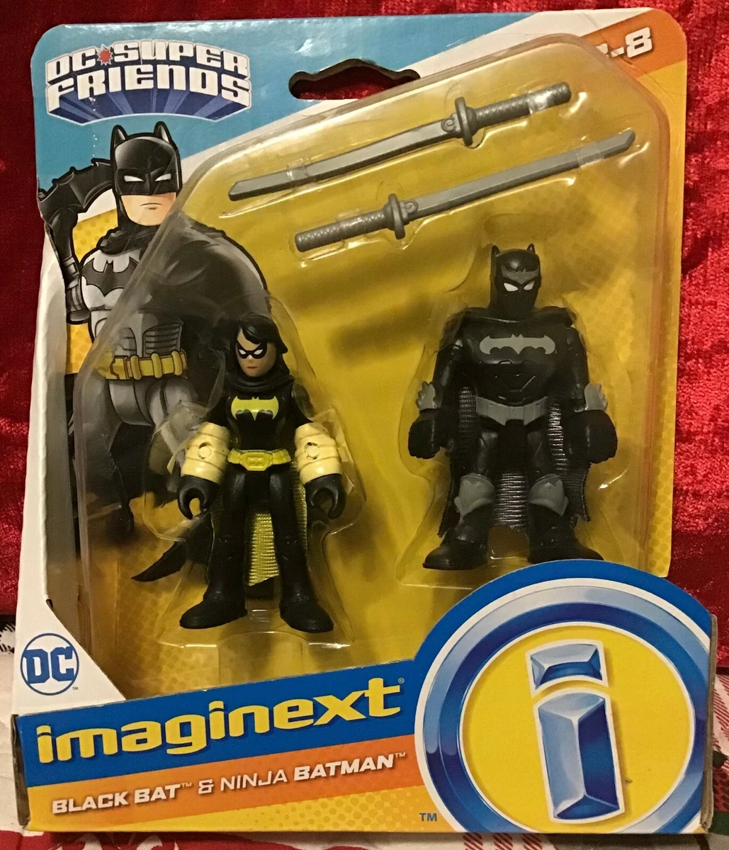 Imaginext DC Super Friends Black Bat Ninja Batman Play Figures