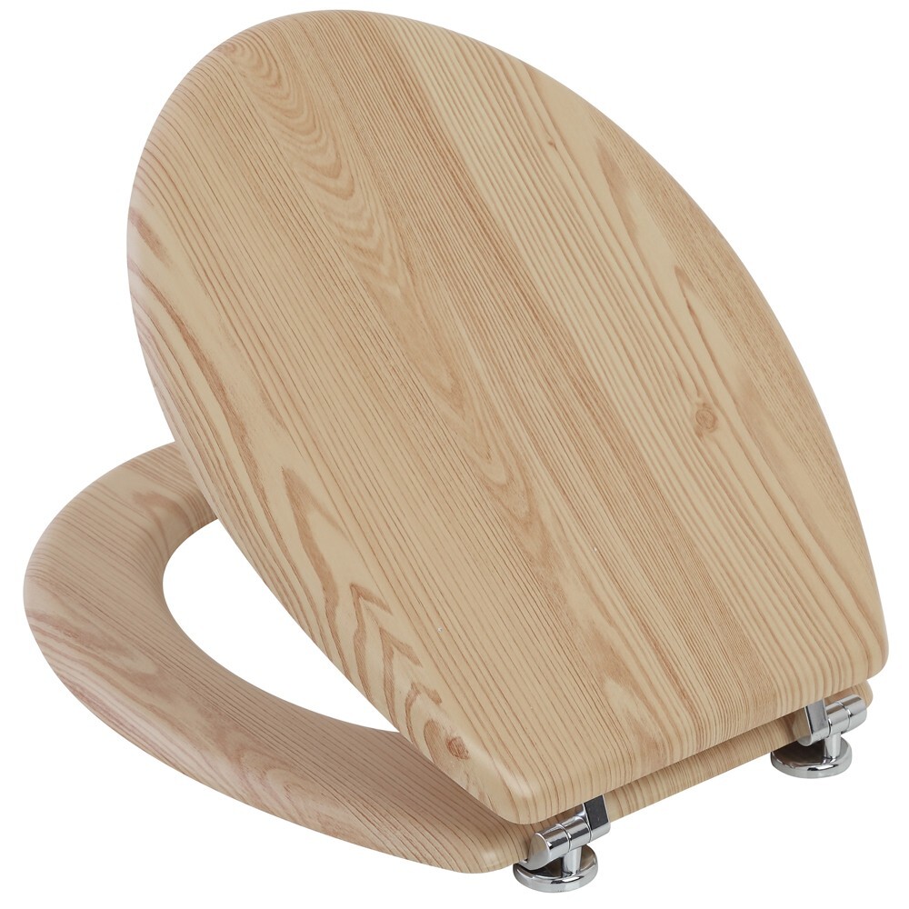 Sedile WC Universale In MDF Bianco - Tavoletta Copriwater Facile Da Installare - Foto 5