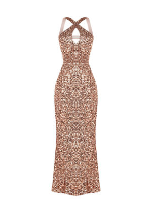 RINASCIMENTO Abito lungo paillettes CFC0112867003 Coll