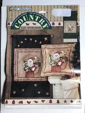 Daisy Kingdom 47103 Country Santa 18” x 45” Pillow Banner Panel Kit Christmas