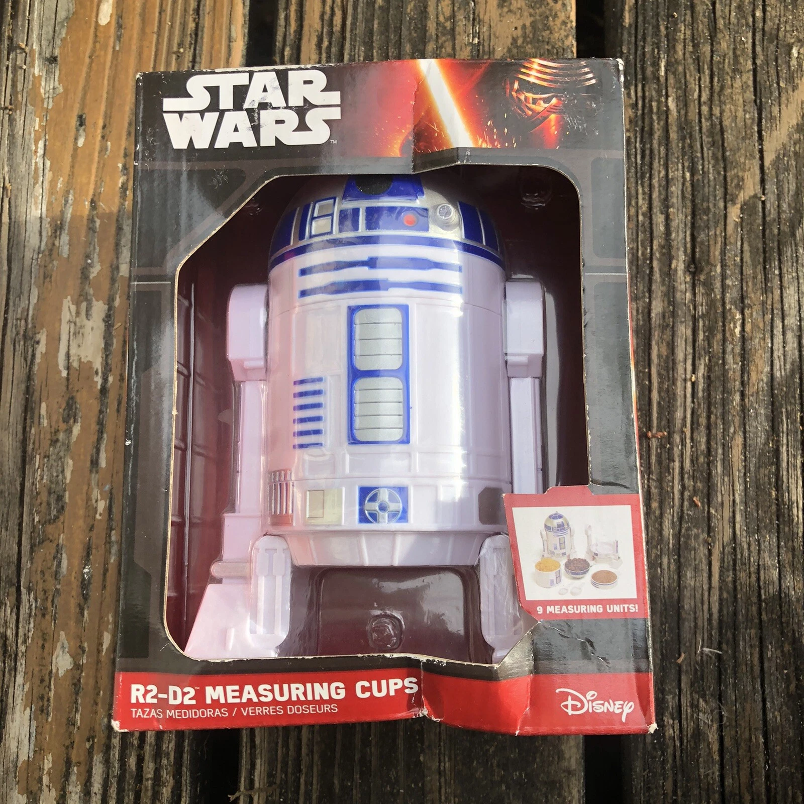 Star Wars R2-D2 Measuring Cups 9 Units Disney Kitchen Gadget Chef NEW Unused