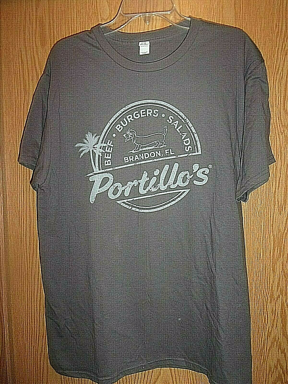 Portillo's Merch Portillo's Brandon FL grayish L t shirt | eBay