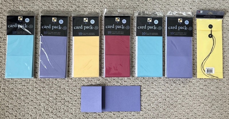 Lot Of #10 Size Gate Fold Cards And Evelopes