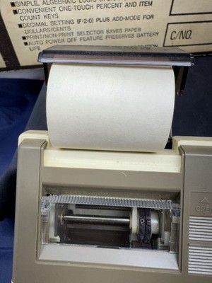 Vintage SHARP EL-1188 Hand Held Print And Display Calculator With Original Box