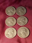 Eight  1949 Washington Silver Quarters  And 1934 Walking Liberty Silver Coin