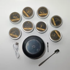 Jaterwi Electric Whiskey Smoker Kit with 8 Different Flavor Wood Chips Open Box 