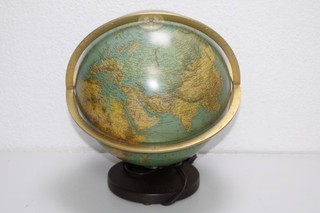 COLUMBUS Globus 34 cm Leuchtglobus Typ 423459 Vintage Duplex Weltkugel (B63)