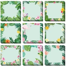 450 Sheets Tropical Palm Sticky Notes Luau Party Favor Hawaiian Fun Notepad S...