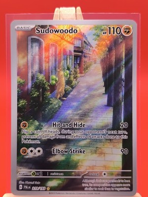 Sudowoodo 219/193 Paldea Evolved Illustration Rare Holo Pokemon Karte *Neu*