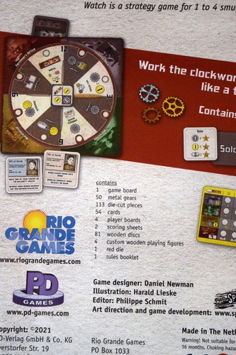 WATCH - A GAME BY DANIEL NEWMAN RIO GRANDE GAMES - BRAND NEW FACTORY SEALED - Picture 3 of 5