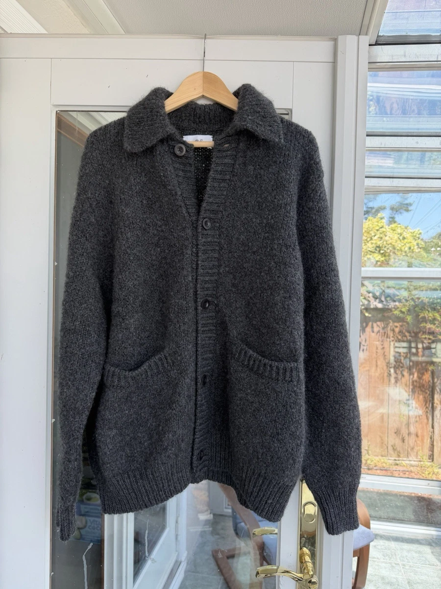 Cárdigan Mr P Mezcla Lana Y Alpaca Carbón Grande Mr Porter