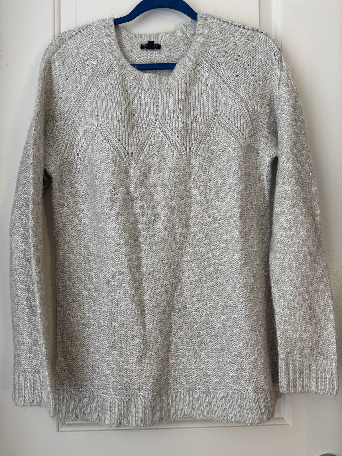 Talbots Sweater Crew Neck Solid Light Gray Women’… - image 2