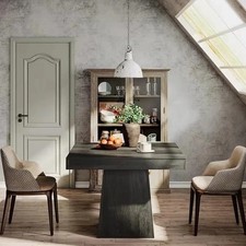 80x80cm Square Dining Table for 4 People 31.5inch Kitchen Wood Table Dinner Tabl
