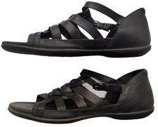 ECCO Damen Sandalen Schwarz Riemchen 42 LEDER