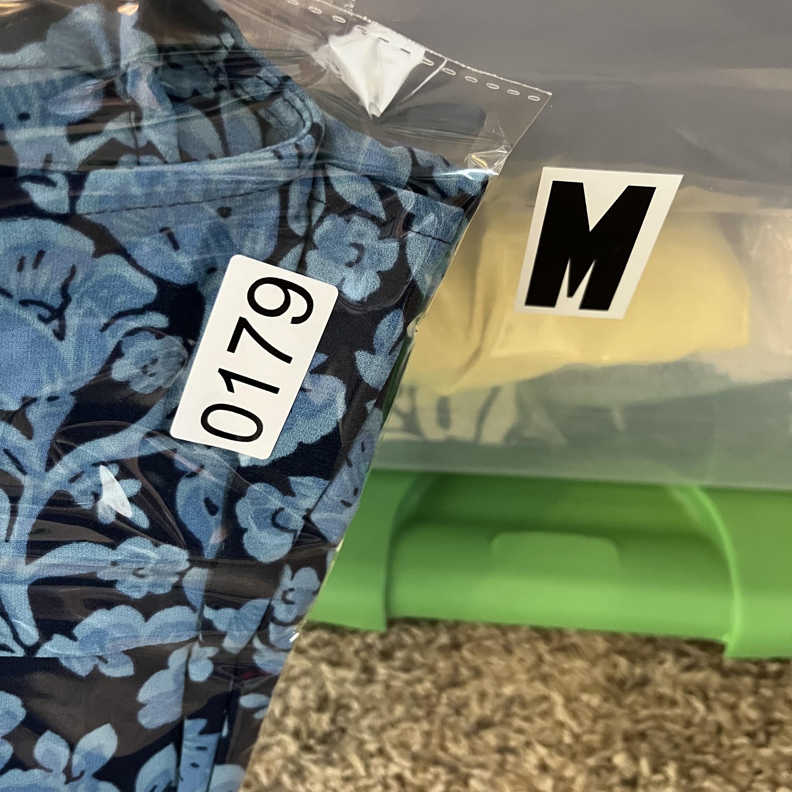 CAbi Java Dress Womens Small Blue Floral Sundress Drawstring Pockets Boho