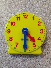 Learning Resources 4" Time Teaching Educational Clock Homeschooling
