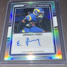 2025 Panini Prizm Emmanuel Forbes Significant Signatures #SSI-EFS Silver Auto 