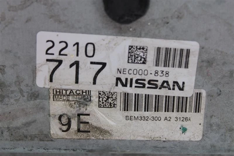 Computadora ECU ECM NISSAN VERSA 2013 13 NEC000838 1151861 Foto 3 de 4