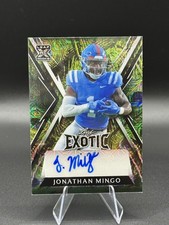 Jonathan Mingo 2023 Leaf Exotic Peacock Mojo Rookie Autograph ✒️RC /7 Panthers