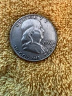1958-D Franklin Half Dollar. 90% Silver. Circulated But Great Condition!