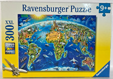 Ravensburger World Landmarks Map 300 XXL Piece Puzzle NEW Sealed World Map