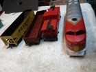 h/o scale AHM #5028 diesel engine RUNS ! with hopper gondola caboose — photo 5