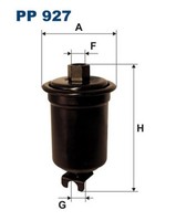 Filtron Kraftstofffilter PP 927 Leitungsfilter FüR Camry Toyota Starlet Carina 5