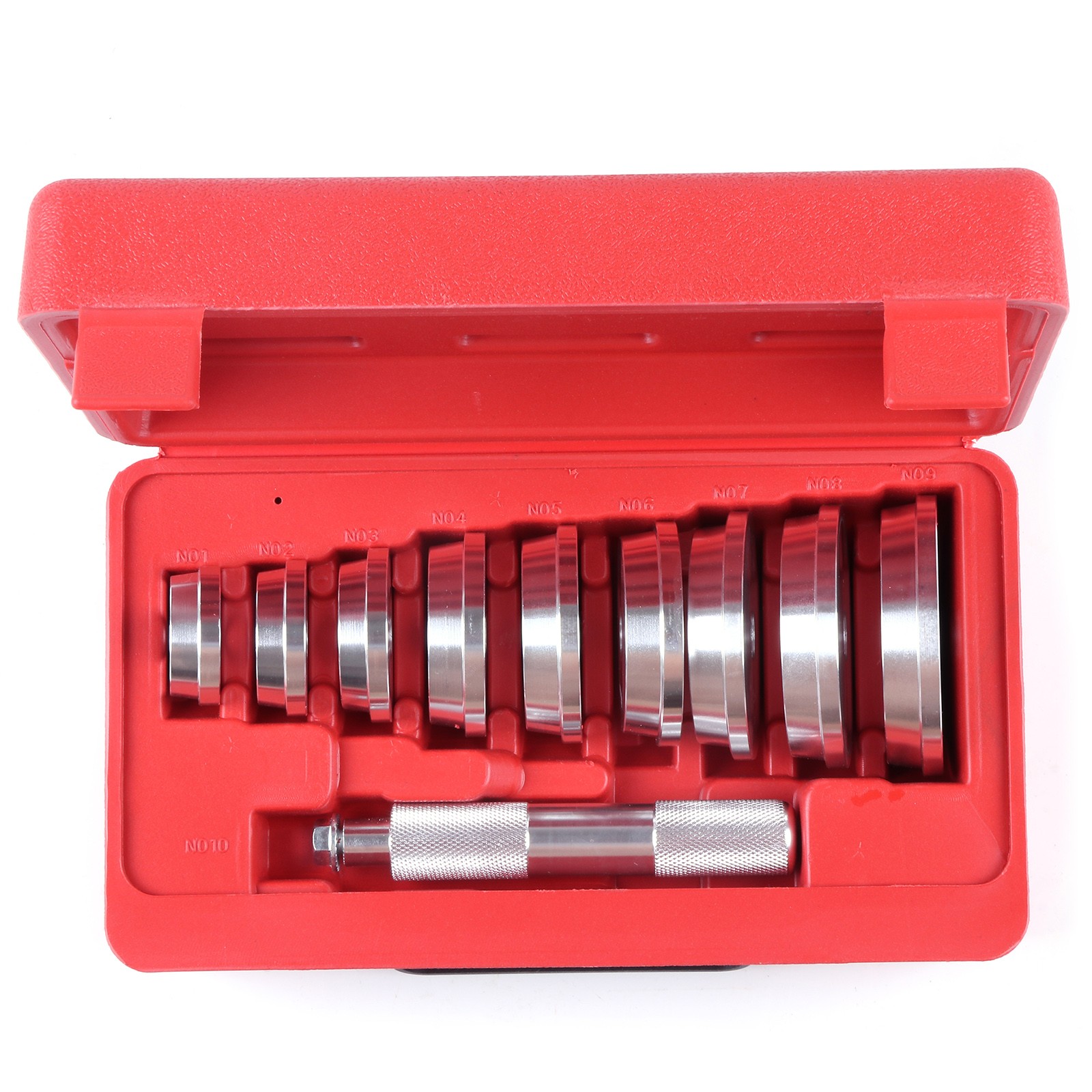 ✅10pcs Sliver Bearing Race and Seal Driver Set Aluminium Auto Car Tool Set