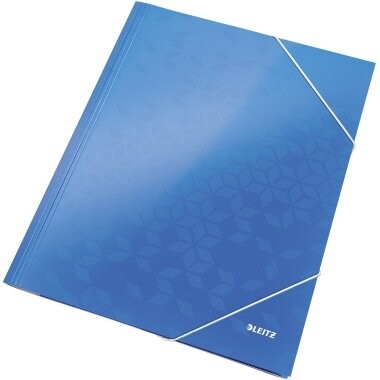 2-30x LEITZ Eckspannermappe WOW, DIN A4, Karton, blau-metallic SPARE BIS ZU 58%