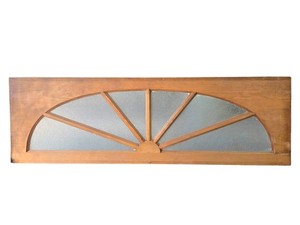 Textured Glass Sunburst Transom Window GAM0478