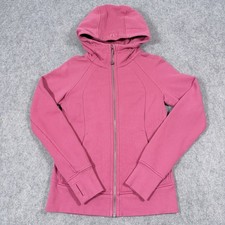 Lululemon Full Zip Activewear Scuba Mauve Sweatshirt Hoodie Women's Size 6 Pink