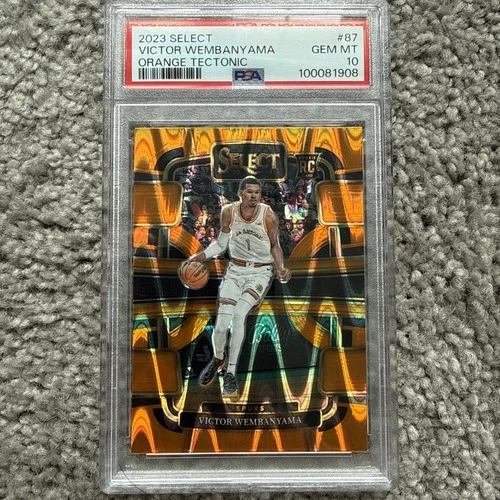 2023-24 Select - Concourse Victor Wembanyama #87 Orange Flash Prizm (RC) PSA 10