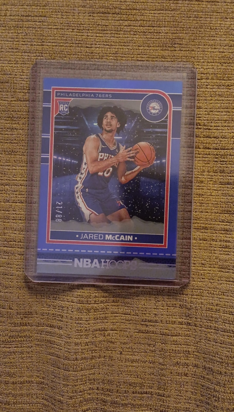 2024-25 Panini Nba Hoops - Rookies Jared McCain #246 Holo Blue Winter /88 (RC)
