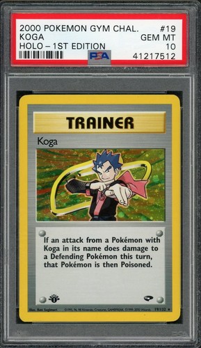 Koga (1st Edition) graded PSA 10 for sale on eBay
