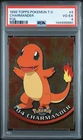 1999 TOPPS POKEMON TV FOIL #4 CHARMANDER PSA 4