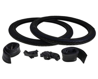 2x Reifen Kenda K77 2.00-17 (2 x 17 - 21 x 2,0) 22B TT Ersatz Mofa Moped Set