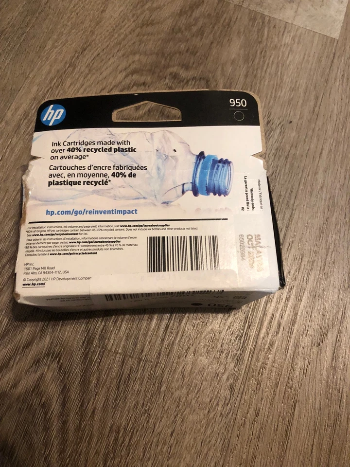 Brand New Genuine HP 950 Black Ink Cartridge EXP 2026 For Office Jet 8600 - Image 2 of 4