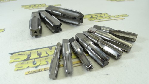 LOT OF 10 ASSORTED HSS PIPE TAPS 1/8"-27NPTF TO 3/4"-14NPT GREENFIELD OSG R&N