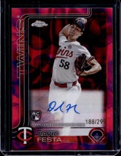 2025 Topps Chrome David Festa Rookie Lava Lamp Auto Magenta/Purple #/299