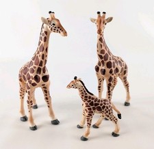Set Of 3 - Safari Ltd 7" 3.75" Giraffe Wildlife Zoo Animal Figure Toy 1996