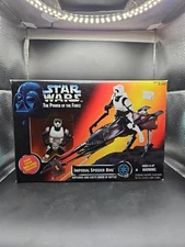 1995 Star Wars The Power Of The Force Imperial Speeder Bike Bike Scout Trooper
