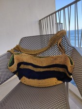 Gehäkelte Tasche Shopper Boho Handmade Stran...
